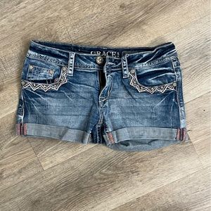 Grace In LA denim shorts